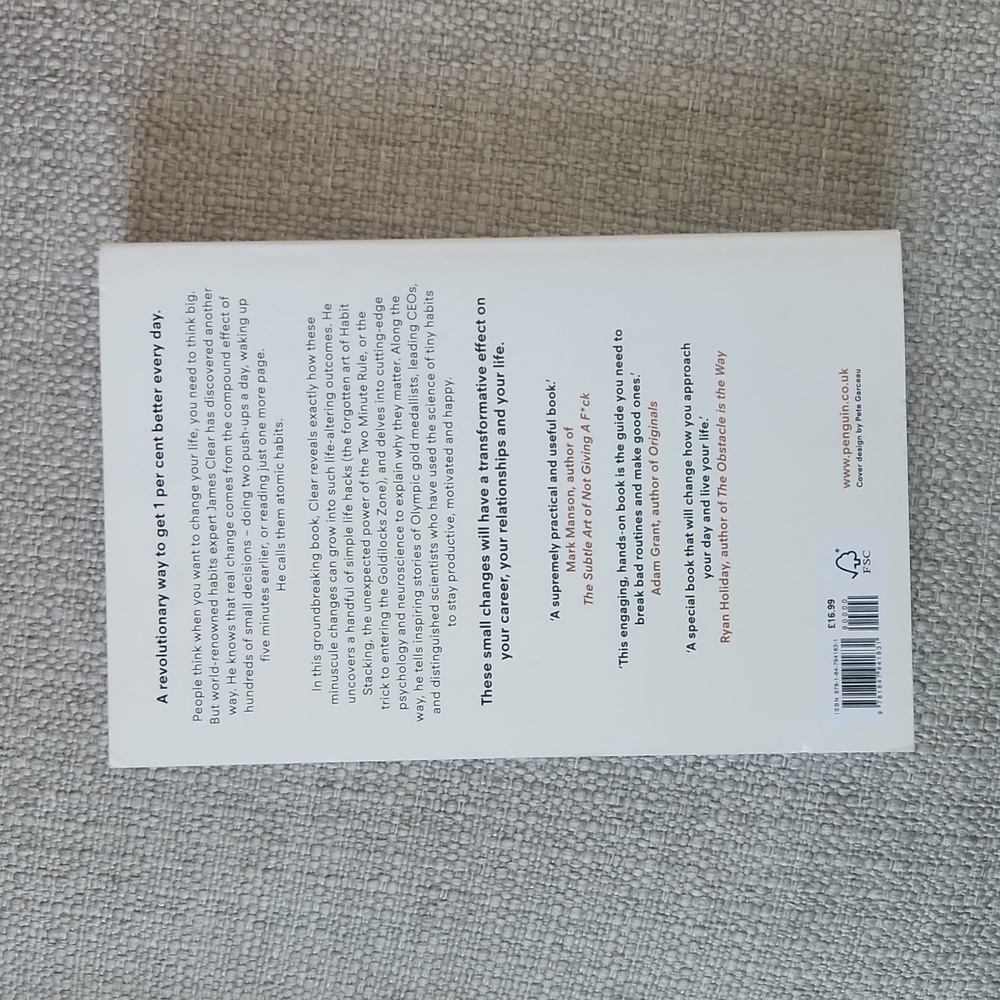 Atomic Habits by James Clear (English, Paperback) international bestseller - Picture 2 of 6